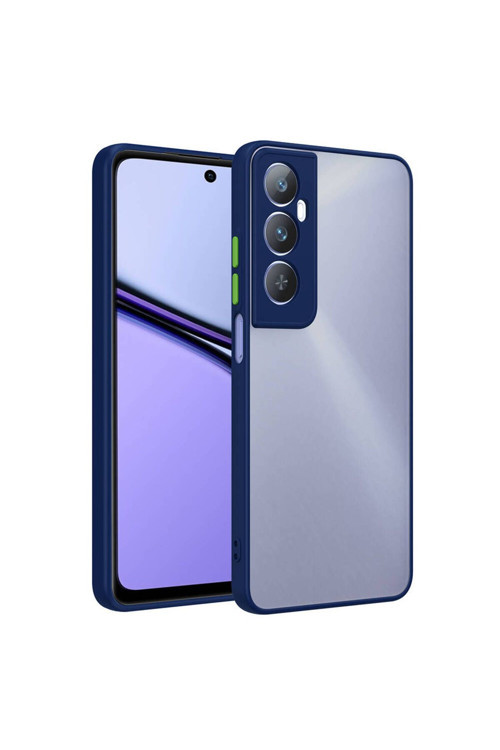 20068310 Realme C65 4G Uyumlu Kılıf Arkası Mat Kamera Korumalı Kenarları Renkli Soft Kılıf