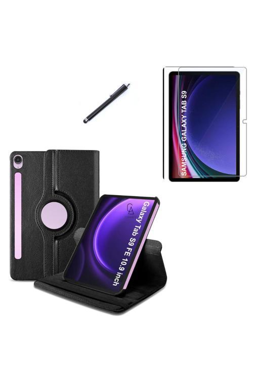 20068310 Samsung Galaxy Tab S9 Sm-X710 Kılıf Birebir Uyumlu Dönebilen Kılıf + Ekran Koruyucu + Kalem
