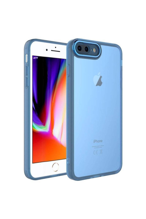 20068310 Apple Iphone 8 Plus Ile Uyumlu Kılıf Kamera Korumalı Transparan Arka Yüzey Telefon Kılıfı