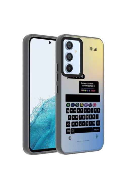 20068310 Samsung Galaxy A14 Uyumlu Kılıf Klavye Temalı Telefon Kılıfı Kapak