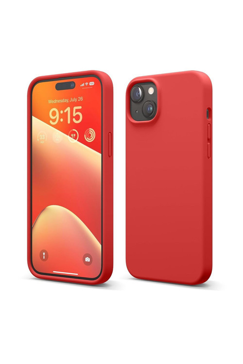 20068310 Apple İphone 15 Plus İle Uyumlu Telefon Kılıfı Kadife Iç Yüzey Soft Tasarım Lansman Kılıf
