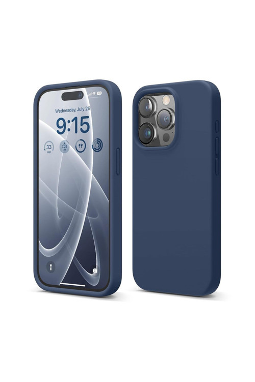 20068310 Apple İphone 15 Pro İle Uyumlu Telefon Kılıfı Kadife Iç Yüzey Soft Tasarım Lansman Kılıf
