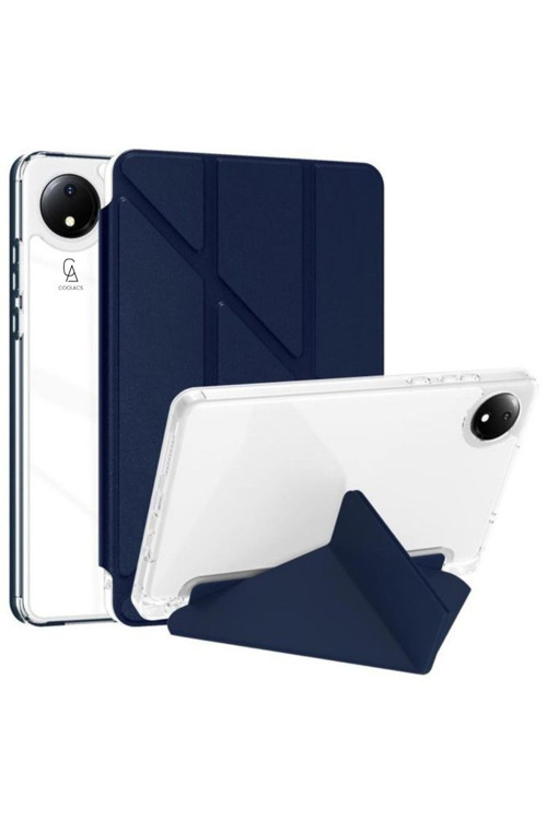 20068310 Xiaomi Redmi Pad Se 8.7 İnç Uyumlu Kılıf 3 Farklı Stand Kalemlikli Tri Folding Tablet Kılıfı
