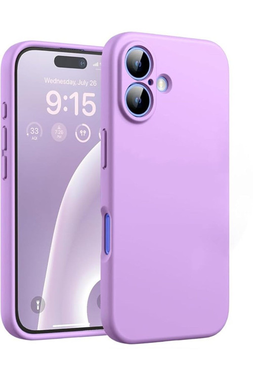 20068310 Apple İphone 16 İle Uyumlu Telefon Kılıfı Kadife Iç Yüzey Soft Tasarım Lansman Kılıf