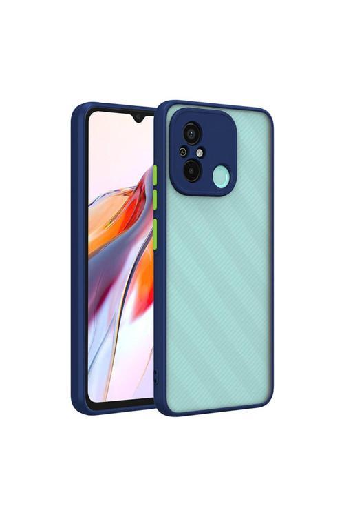 20068310 Xiaomi Redmi 12C Uyumlu Kılıf Renkli Kenarlı Arkası Mat Yüzeyli Telefon Kılıfı Kapak
