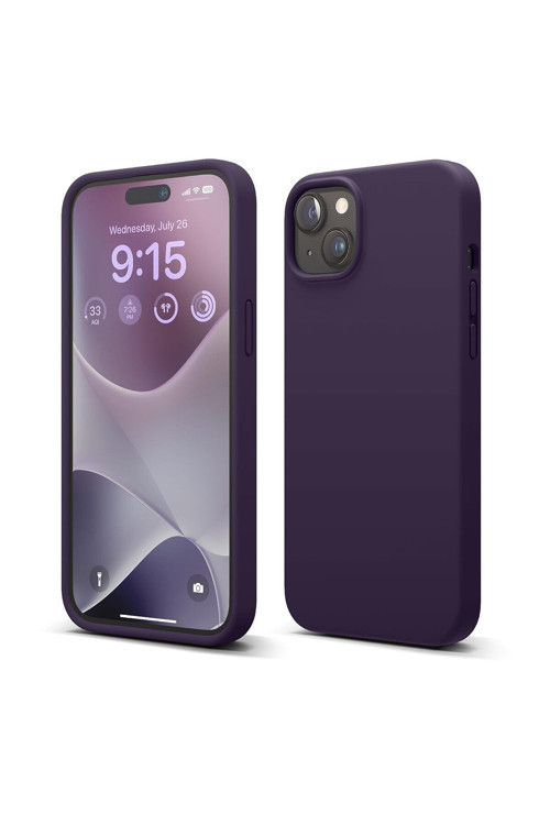 20068310 Apple İphone 15 Plus İle Uyumlu Telefon Kılıfı Kadife Iç Yüzey Soft Tasarım Lansman Kılıf