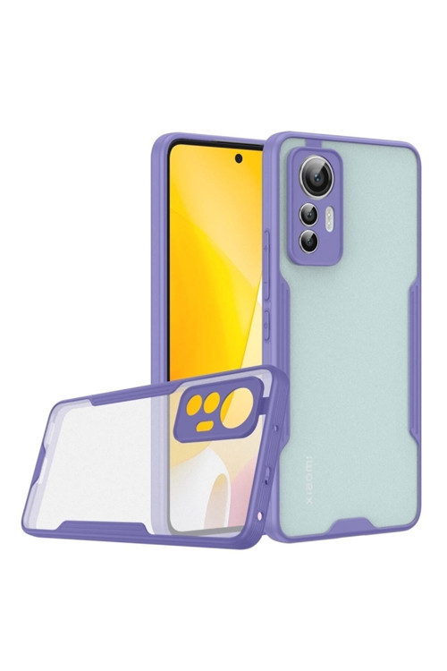 20068310 Xiaomi Mi 12T Pro Ile Uyumlu Kılıf Pastel Renki Şeffaf Ultra Ince Hafif Telefon Kılıfı Kapak