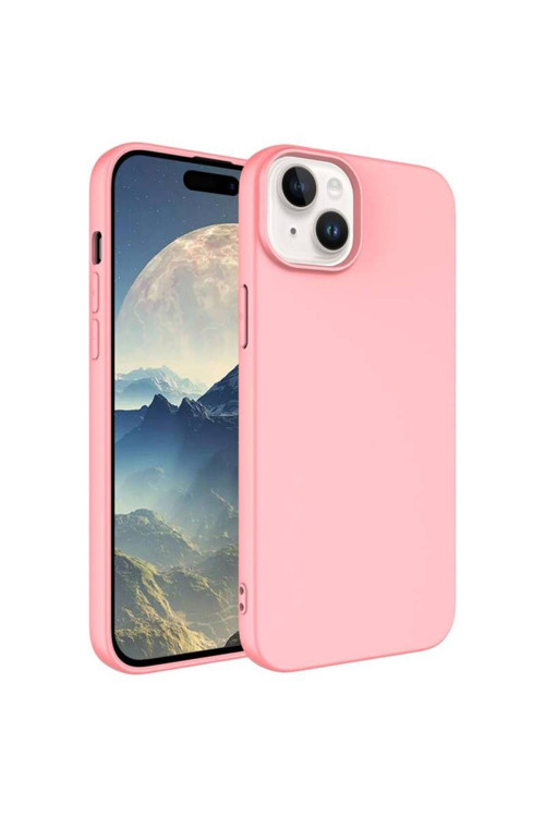20068310 Apple İphone 15 Plus İle Uyumlu Kılıf Kadife Süet İç Yüzey Lansman Renkler Telefon Kılıfı Kapak