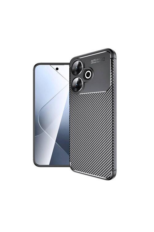 20068310 Xiaomi Redmi 13 4G İle Uyumlu Kılıf Focus Karbon Tasarım Telefon Kılıfı Kapak