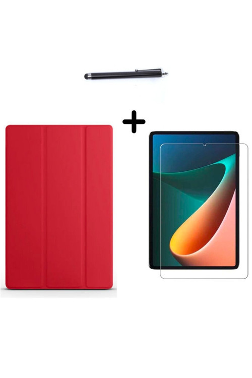 20068310 Xiaomi Redmi Pad 10,61 İnç Uyumlu Uyku Modlu Smart Tablet Kılıfı Ekran Koruyucu Ve Kalem Seti