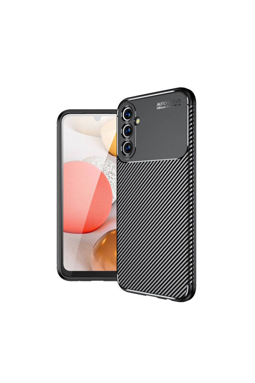 20068310 Samsung Galaxy A25 İle Uyumlu Kılıf Focus Karbon Tasarım Telefon Kılıfı Kapak
