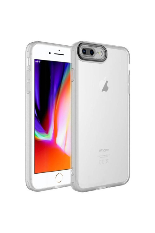 20068310 Apple Iphone 7 Plus Ile Uyumlu Kılıf Kamera Korumalı Transparan Arka Yüzey Telefon Kılıfı
