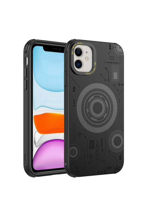 20068310 İphone 11 Uyumlu Wireless Şarj Özellikli Teknoloji Serisi Lüks Telefon Kılıfı Kapak