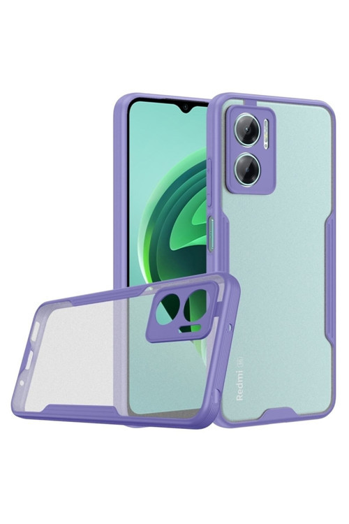 20068310 Xiaomi Redmi Note 11E Ile Uyumlu Kılıf Pastel Renki Şeffaf Ultra Ince Hafif Telefon Kılıfı Kapak