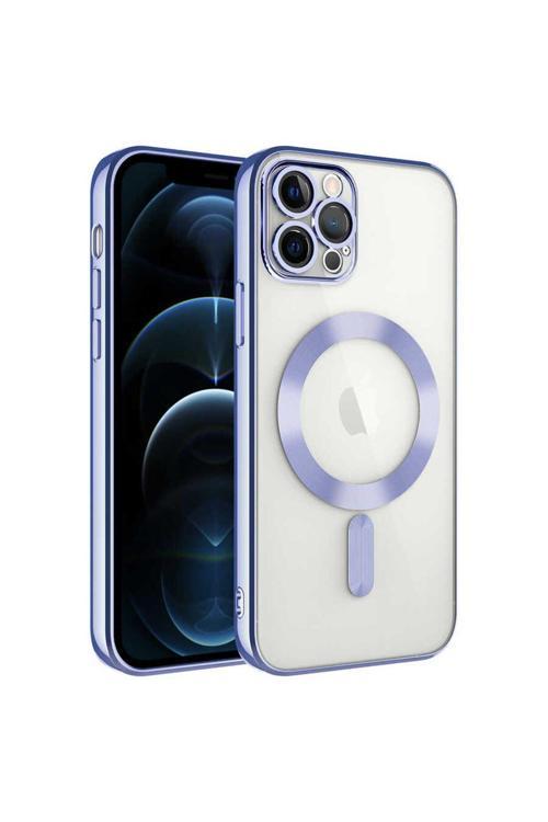 20068310 Apple İphone 11 Pro Uyumlu Kılıf Kamera Korumalı Parlak Renkli Kenarlı Magsafe Özellikli Kapak