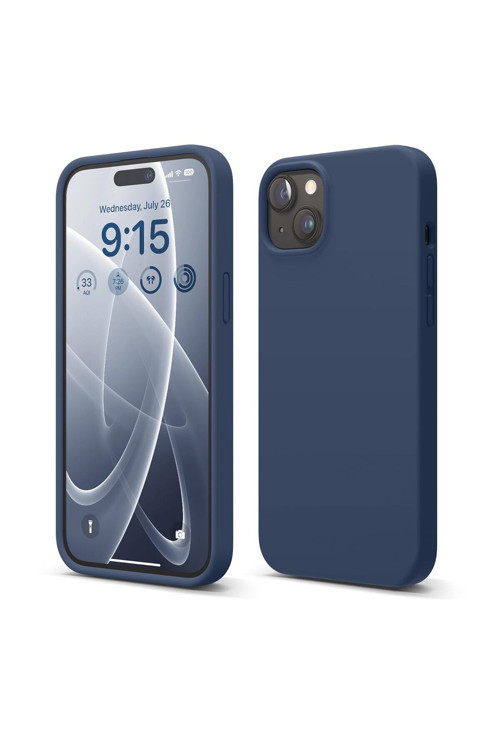 20068310 Apple İphone 15 Plus İle Uyumlu Telefon Kılıfı Kadife Iç Yüzey Soft Tasarım Lansman Kılıf