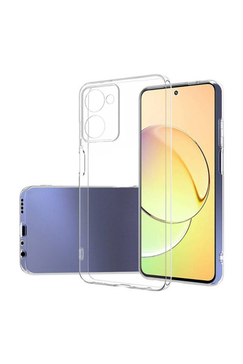 20068310 Vivo Y36 4G İle Uyumlu Kılıf Şeffaf Kamera Korumalı Esnek Silikon Telefon Kılıfı Kapak