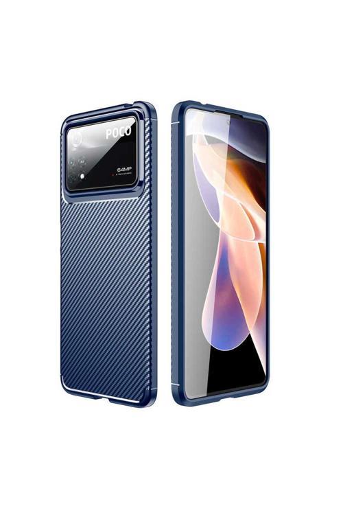 20068310 Xiaomi Poco X4 Pro 5G İle Uyumlu Kılıf Focus Karbon Tasarım Telefon Kılıfı Kapak