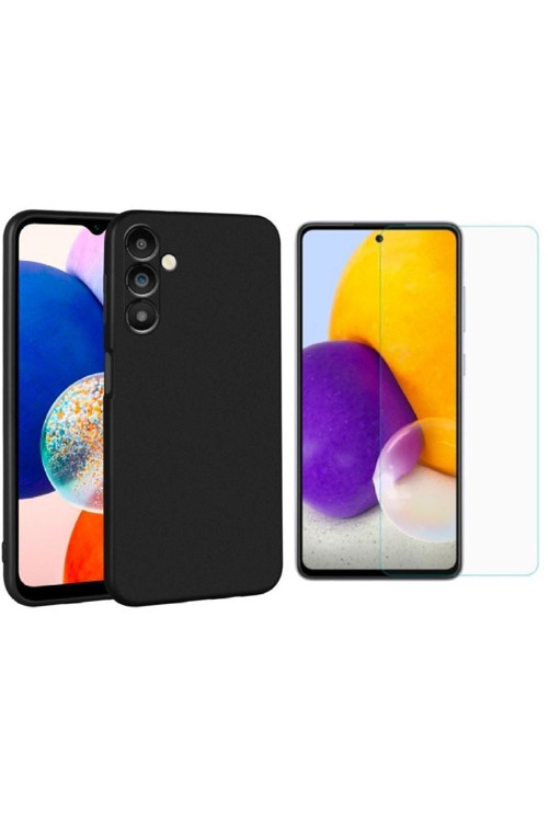 20068310 Samsung Galaxy A54 5G Ile Uyumlu Kılıf Soft Yumuşak Telefon Kılıfı Ve Temperli Cam Ekran Koruyucu