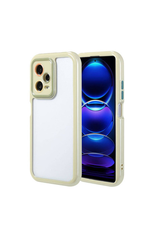 20068310 Xiaomi Redmi Note 12 Pro 5G Uyumlu Kılıf Kamera Korumalı Renkli Kenar Ve Çerçeve Tasarımlı Kapak
