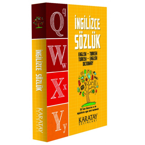 4E İngilizce Sözlük Büyük Karton Kapak Karatay Yayınevi 153-08-2621