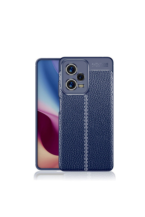 20068310 Xiaomi Redmi Note 12 5G İle Uyumlu Kılıf Deri Görünümlü Silikon Telefon Kılıfı Kapak