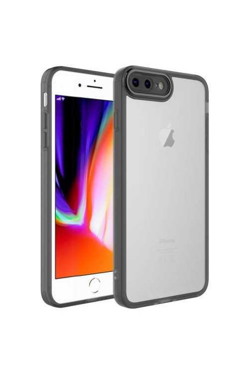 20068310 Apple Iphone 7 Plus Ile Uyumlu Kılıf Kamera Korumalı Transparan Arka Yüzey Telefon Kılıfı