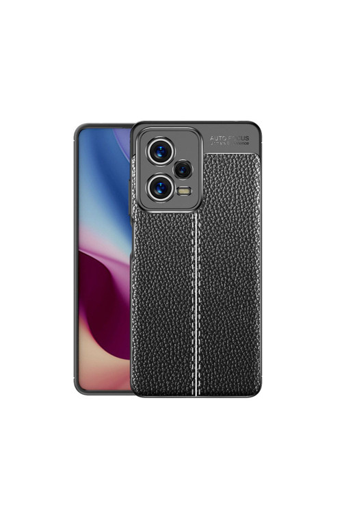 20068310 Xiaomi Redmi Note 12 5G İle Uyumlu Kılıf Deri Görünümlü Silikon Telefon Kılıfı Kapak