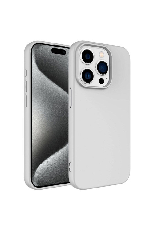 20068310 Apple İphone 15 Pro İle Uyumlu Telefon Kılıfı Kadife Iç Yüzey Soft Tasarım Lansman Kılıf