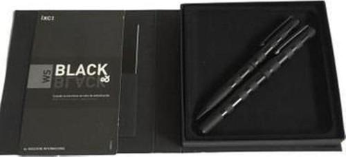 İnoxcrom W.S Elegance Black Rayas Set Dolma Kalem + Tükenmez Kalem