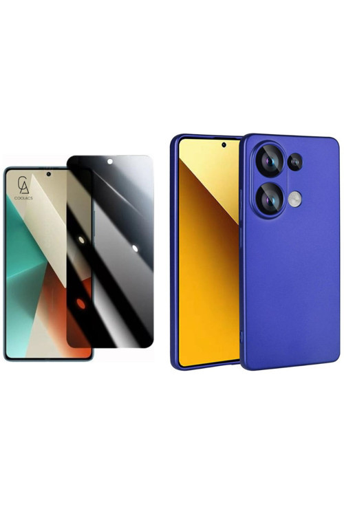 20068310 Xiaomi Redmi Note 13 Pro 4G Ile Uyumlu Soft Yumuşak Telefon Kılıfı Ve Hayalet Privacy Ekran Koruyucu