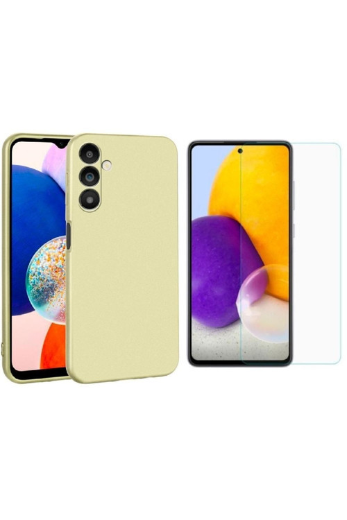 20068310 Samsung Galaxy A54 5G Ile Uyumlu Kılıf Soft Yumuşak Telefon Kılıfı Ve Temperli Cam Ekran Koruyucu