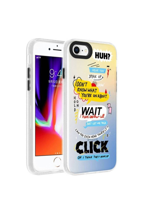 20068310 Apple İphone 7 Uyumlu Kılıf Kelimeler Temalı Telefon Kılıfı Kapak