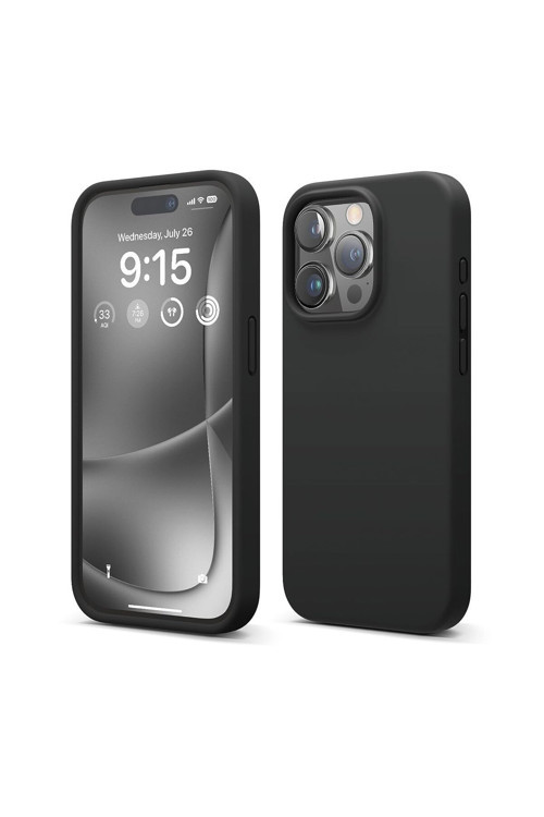 20068310 Apple İphone 15 Pro İle Uyumlu Telefon Kılıfı Kadife Iç Yüzey Soft Tasarım Lansman Kılıf