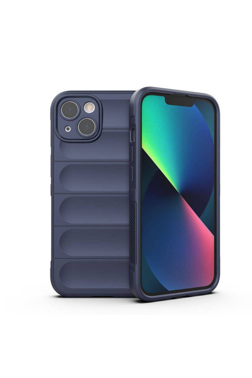 20068310 Apple İphone 13 Uyumlu Kılıf Esnek Tpu Oyuklu Arka Yüzey Tasarımlı Silikon Kapak
