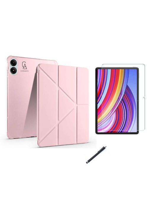 20068310 Xiaomi Redmi Pad Pro 12.1 İnç Uyumlu Tri Fold Kalemlikli Tablet Kılıfı Ekran Koruyucu Kalem Seti