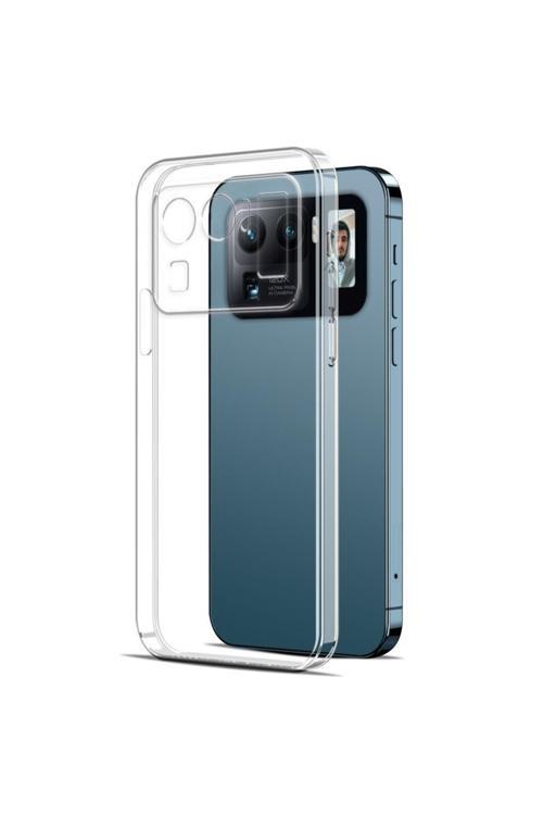 20068310 Xiaomi Mi 11 Ultra Ile Uyumlu Kılıf Şeffaf Kamera Korumalı Esnek Silikon Telefon Kılıfı Kapak