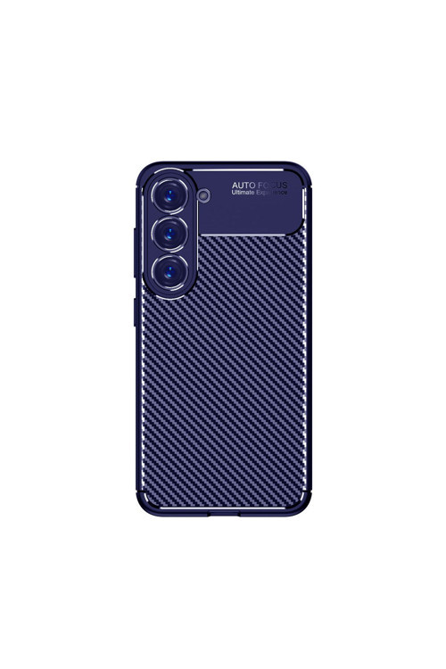 20068310 Samsung Galaxy S23 İle Uyumlu Kılıf Focus Karbon Tasarım Telefon Kılıfı Kapak