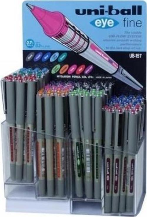 Ub-157 Eye Fine Roller Kalem 0,7 mm 10DCL Set (1 Stand 120 Adet)