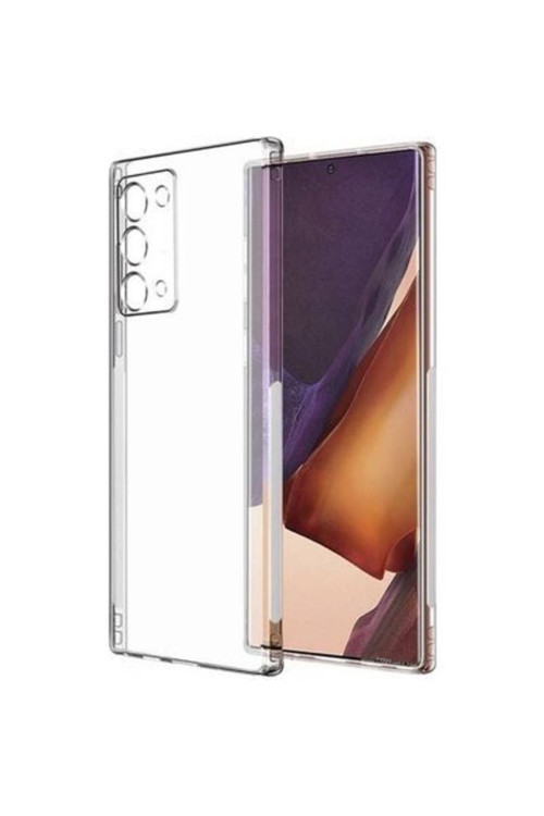 20068310 Samsung Galaxy Note 20 Ile Uyumlu Kılıf Şeffaf Kamera Korumalı Esnek Silikon Telefon Kılıfı Kapak