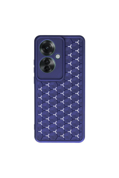20068310 Oppo Reno 11 F Uyumlu Bal Peteği Tasarımlı Silikon Petek Telefon Kılıfı Kapak