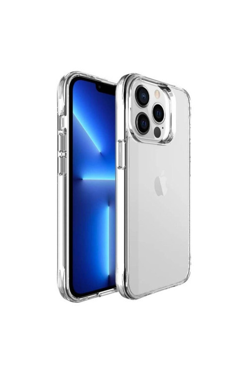 20068310 - İphone 13 Pro Max Uyumlu Şeffaf Kılıf Ultra İnce Airbag Tasarımlı Sararmaz Telefon Kılıfı