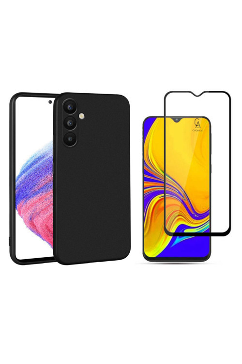 20068310 Samsung Galaxy A34 İle Uyumlu Soft Yumuşak Telefon Kılıfı Ve 5D Tam Kaplayan Cam Ekran Koruyucu