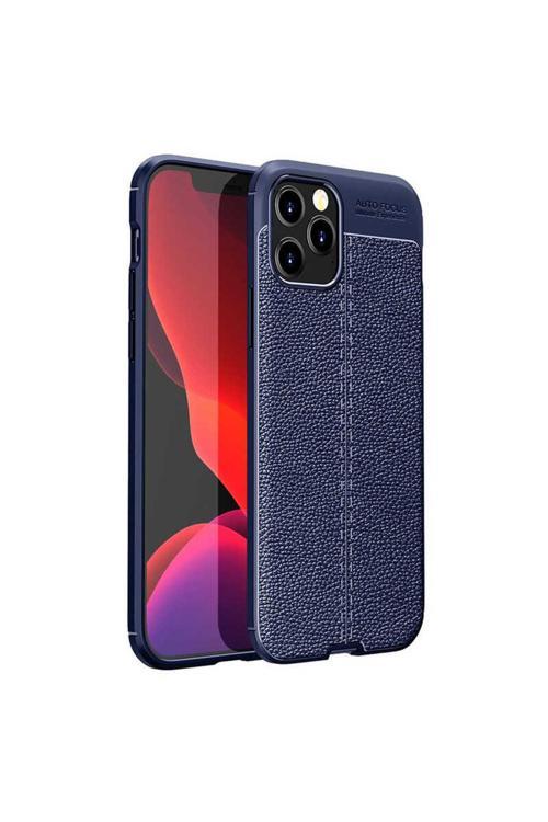 20068310 Apple İphone 12 Pro İle Uyumlu Kılıf Deri Görünümlü Silikon Telefon Kılıfı Kapak