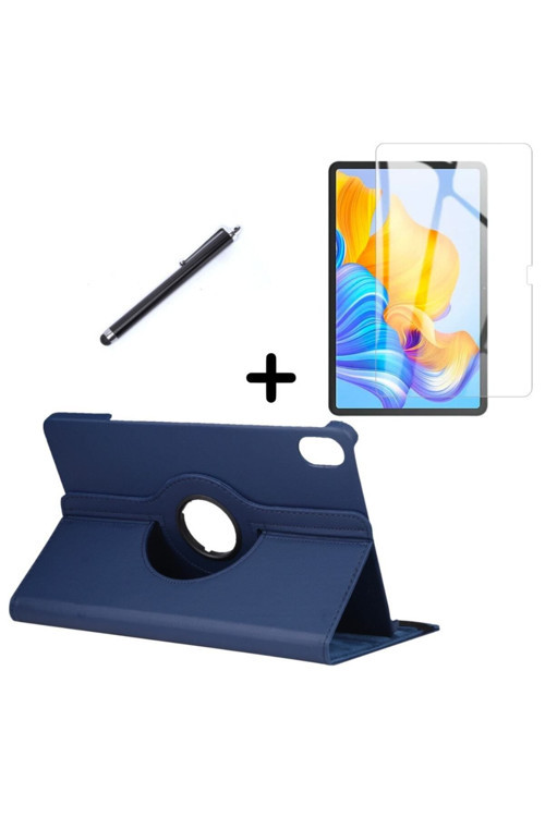20068310 Huawei Honor Pad 8 12 Inç Uyumlu 360° Dönebilen Standlı Tablet Kılıfı Ekran Koruyucu Ve Kalem Seti