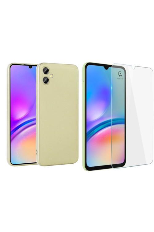 20068310 Samsung Galaxy A05 İle Uyumlu Kılıf Soft Yumuşak Telefon Kılıfı Ve Temperli Cam Ekran Koruyucu