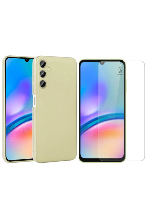 20068310 Samsung Galaxy A05S İle Uyumlu Kılıf Soft Yumuşak Telefon Kılıfı Ve Temperli Cam Ekran Koruyucu