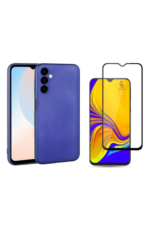 20068310 Samsung Galaxy A24 İle Uyumlu Soft Yumuşak Telefon Kılıfı Ve 5D Tam Kaplayan Cam Ekran Koruyucu