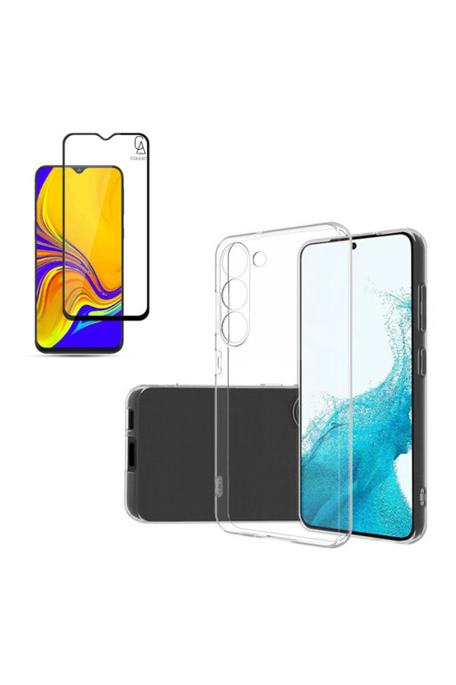 20068310 Samsung Galaxy A34 İle Uyumlu Soft Yumuşak Telefon Kılıfı Ve 5D Tam Kaplayan Cam Ekran Koruyucu