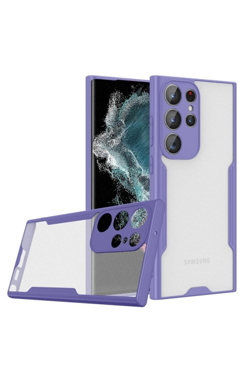 20068310 Samsung Galaxy S23 Ultra Ile Uyumlu Kılıf Pastel Renki Şeffaf Ultra Ince Hafif Telefon Kılıfı Kapak